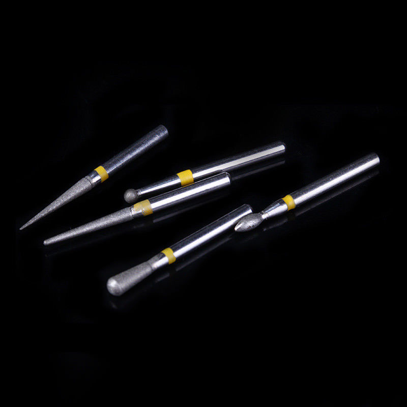1 Box Dental Diamond FG Burs Drill Kit Creamics/Composite Polishing 10 Pcs/Box