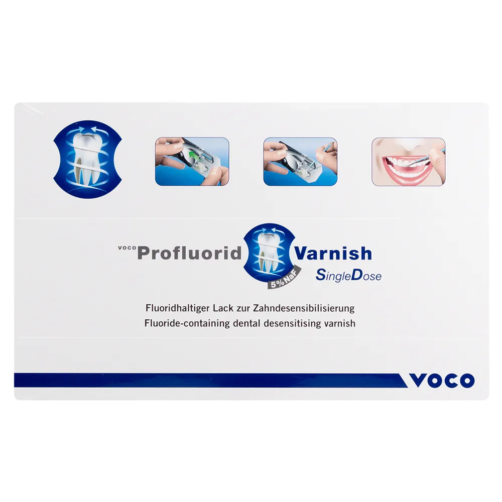Voco Profluorid Varnish Single Doses Mix (Cherry,Melon,Caramel,Mint) Free Ship