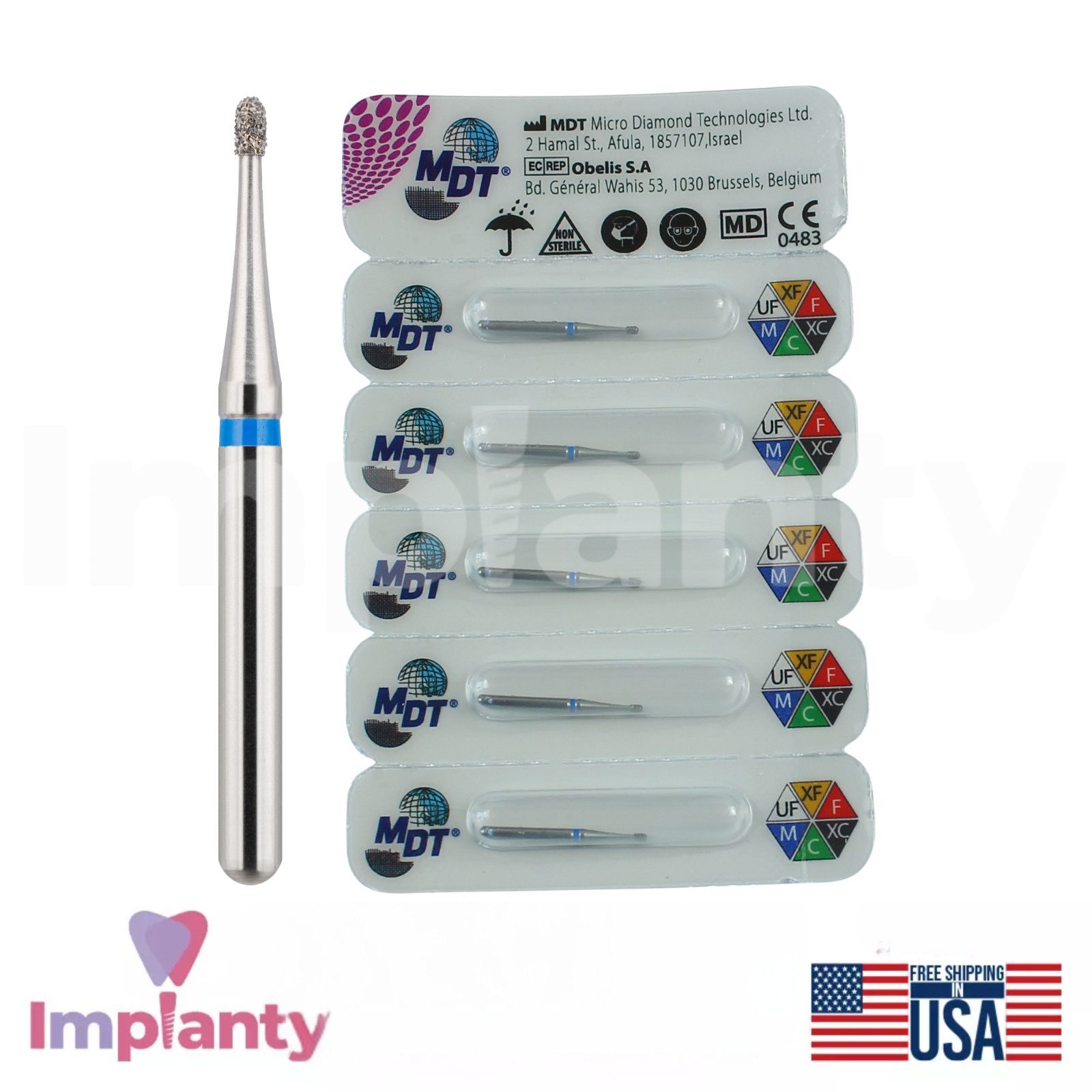 MDT Dental Pear FG Diamond Burs 237 Cavity Preparation Creating Smooth Contours