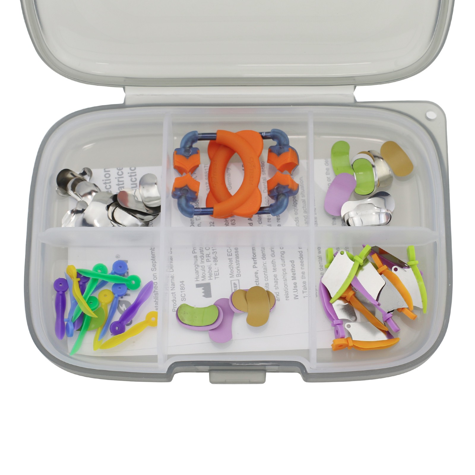 Dental Sectional Contoured Matrices Kit Matrix System Bands Niti Clamping Rings