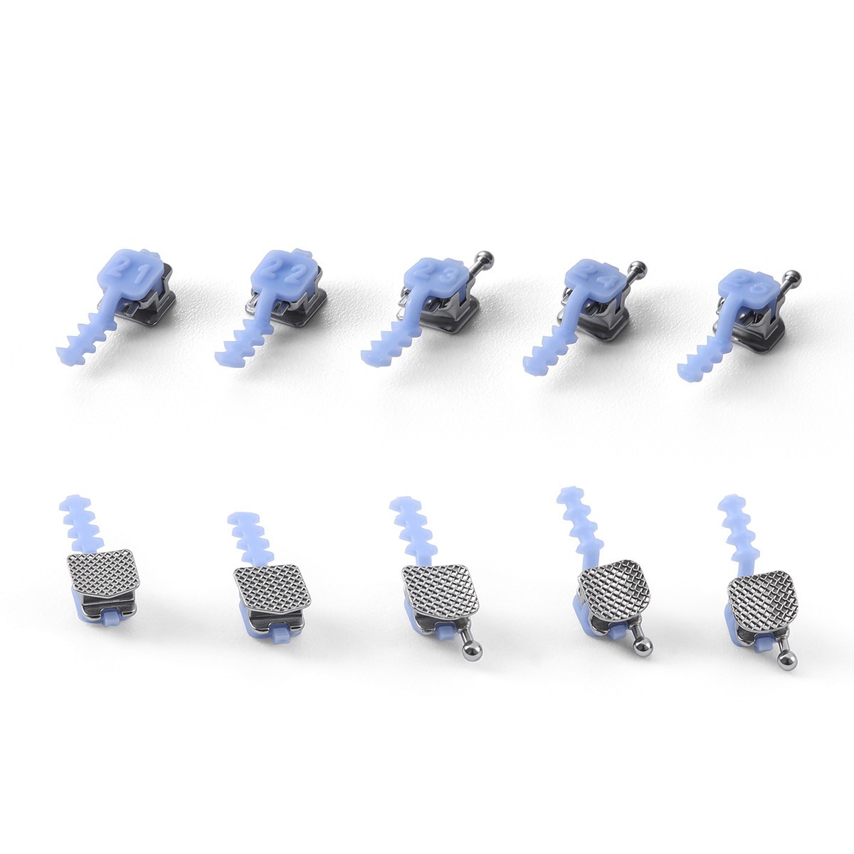 AZDENT Dental Ortho Self Ligating Brackets Brace Roth/MBT 0.022 Hooks 345 &Tool