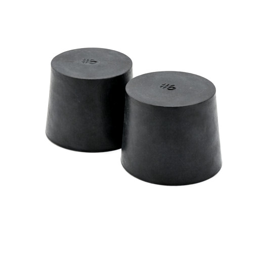 1 1/4″ Solid Black Rubber Stoppers Tapered Plug Bung Plug Various Pack Sizes