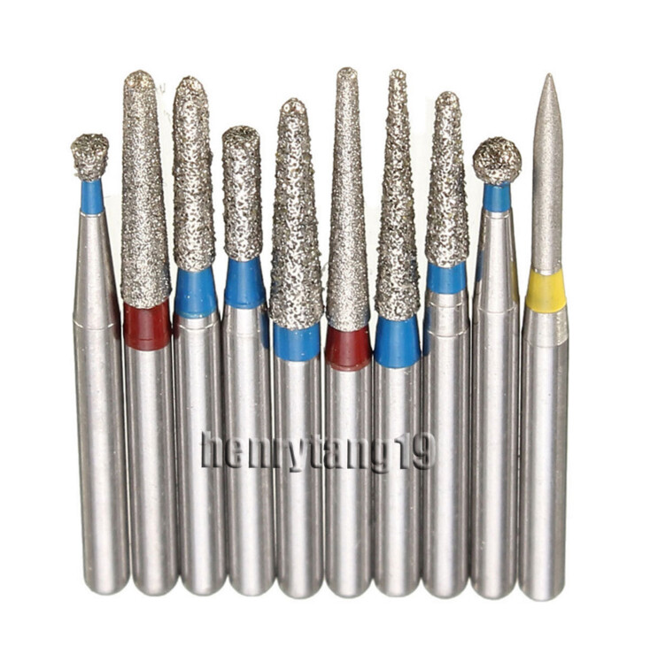 5Pcs/pack Dental Diamond Burs for High Speed Handpiece FG1.60mm Polishing Burs