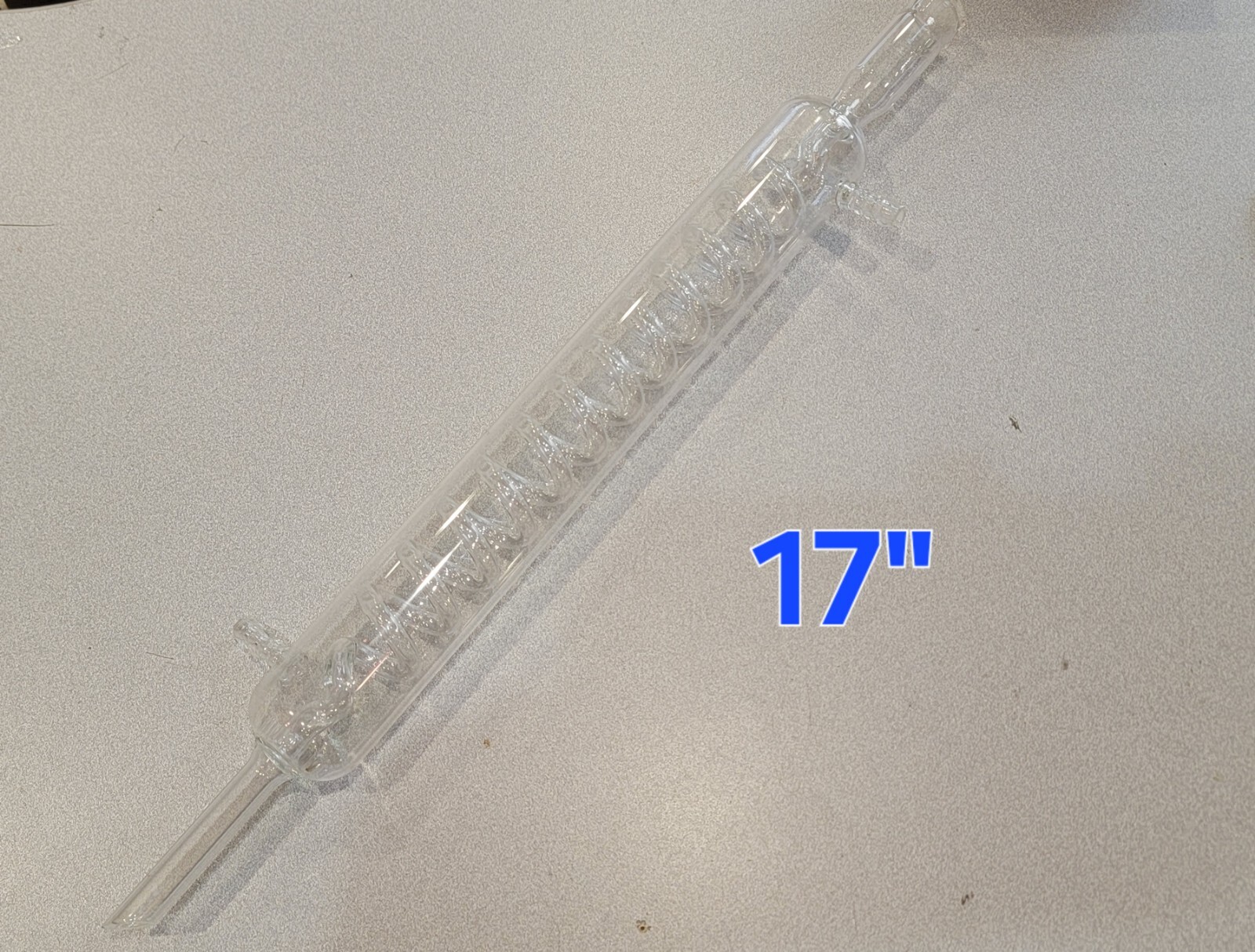 Pyrex Condenser Jacketed Graham Coil Reflux or Distillation 17″ Large | READ