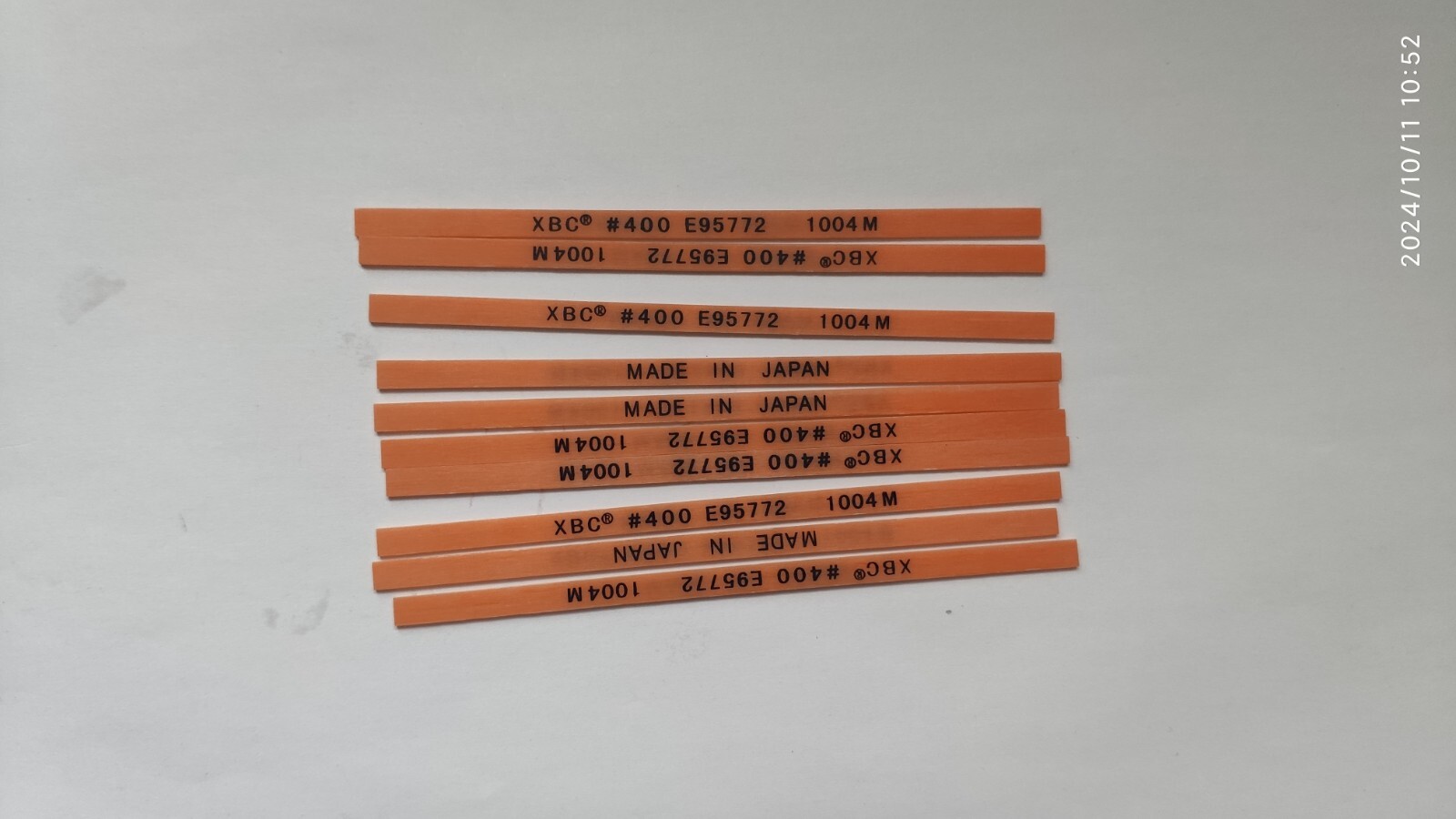10pcs Grit 400 XBC 1004 Polishing Ceramic Fibre Stone Japan Made Lapping
