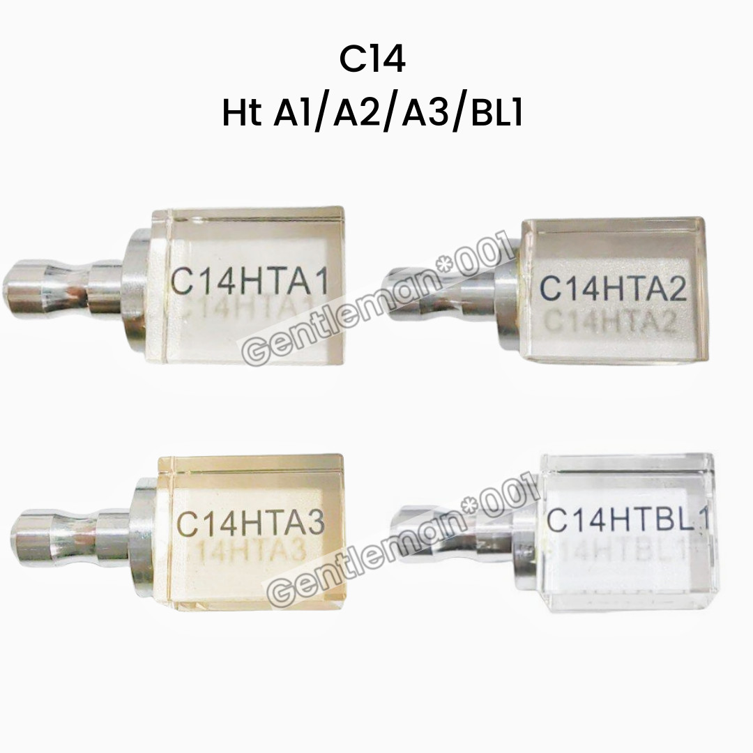 C14 HT Dental Crystal Blocks Glass Ceramic Zirconia Reinforced CEREC Block CAD