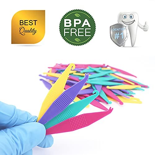 20 Pack Braces Rubber Band Tool Dental Elastic Rubber Bands Placers for Braces D