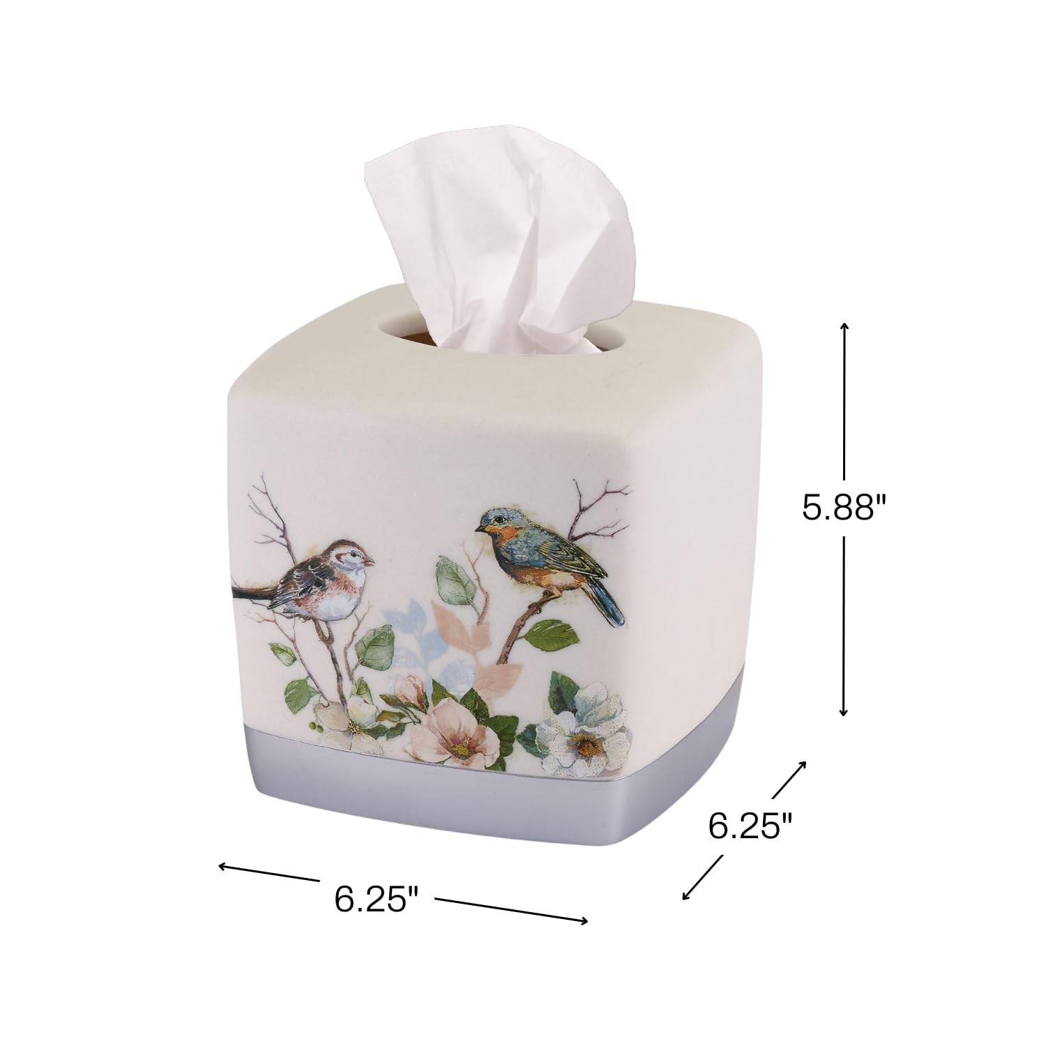 Avanti Linens – Tissue Cover Nature Inspired Home Decor Love Nest Collection
