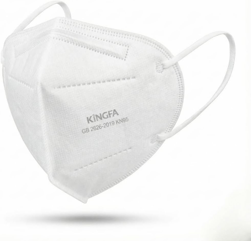 KN95 Face Masks 50 Pack GB2626-2019 Certified 5-Layer Filtration Disposable