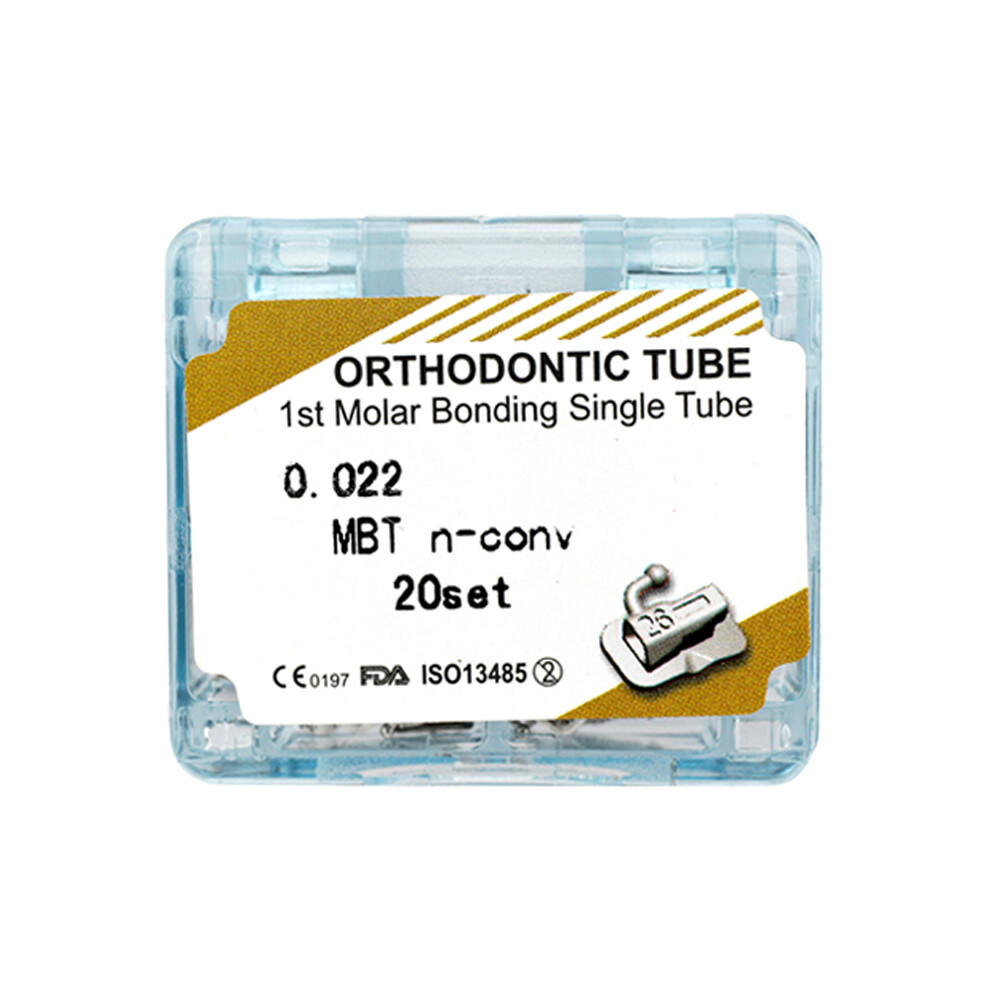 Dental Orthodontic Buccal Tubes MBT 0.022 1st 2nd Molar Bondable Mesh Base MIM
