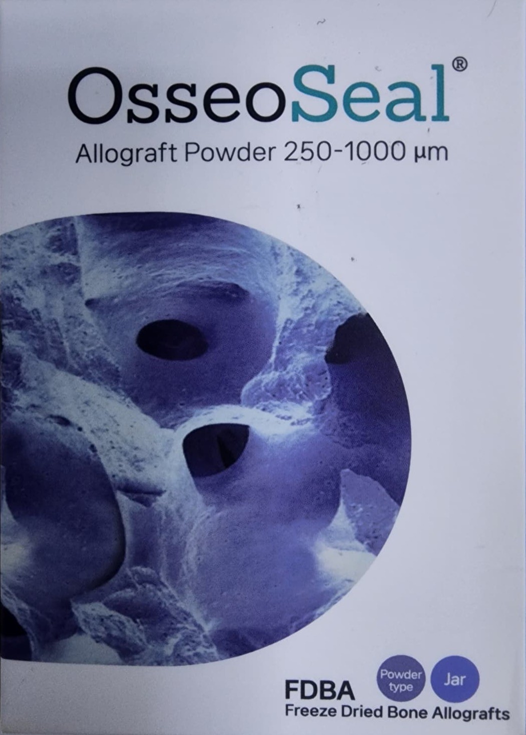 OsseoSeal Allograft Cortical/Cancellous Powder (50/50) 2.5 cc, Freeze-Dried Bone