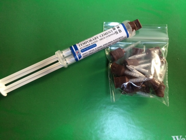 Dental Temporary Cement Non Eugenol automix Syring with 15 tips , Tempbond