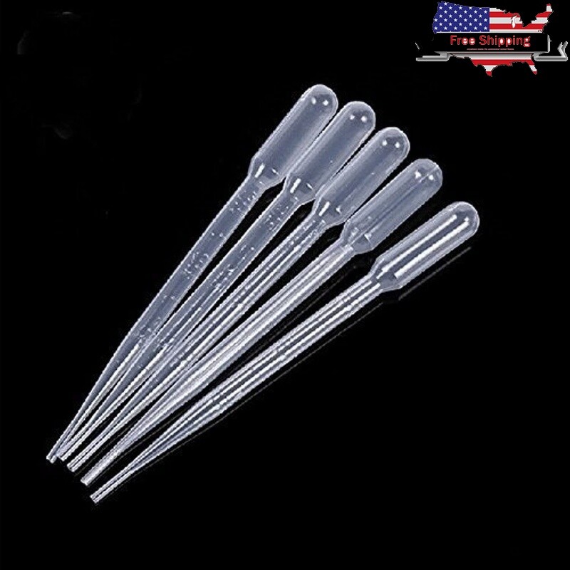 Disposable 3ML Plastic Eye Dropper Pipettes Set Lab Transfer 20 PCS Non-Toxic US