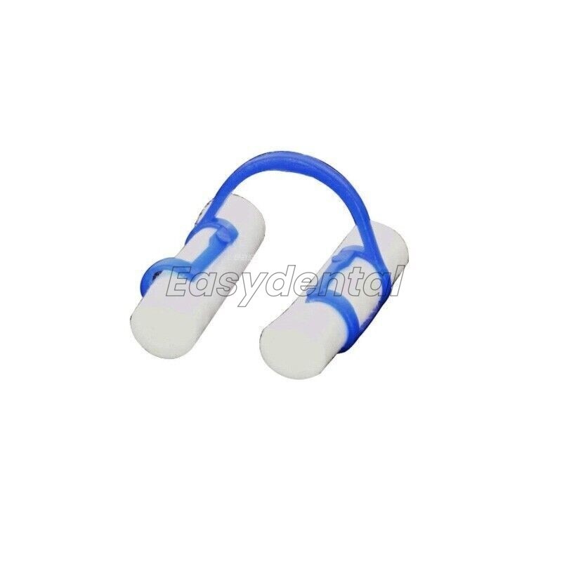 10-100Pcs Cotton Roll Holder Disposable Clips Plastic Blue For Dental Lab Clinic
