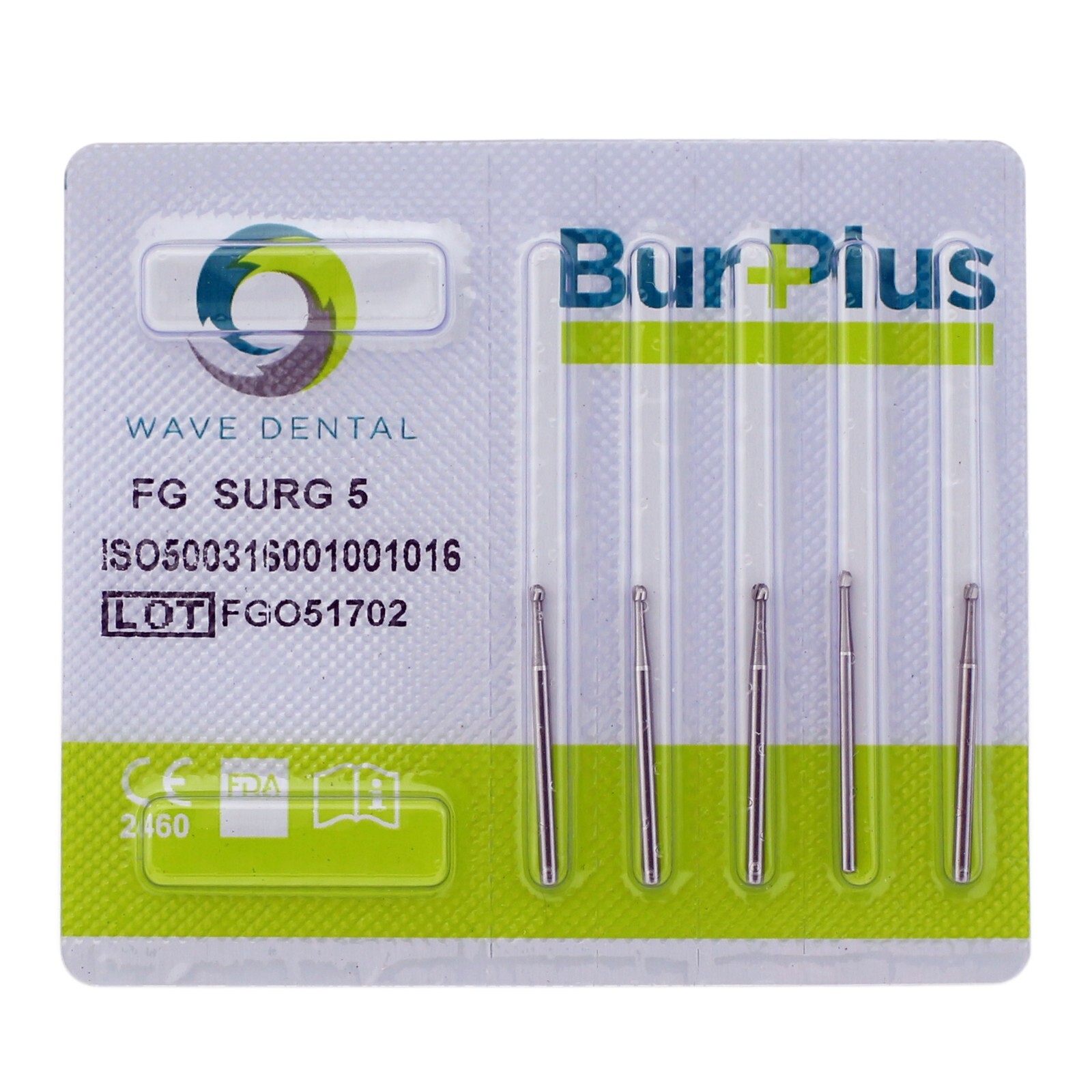 Wave Dental Surgical Length Bur Round 1/4 6 8 Tungsten Carbide 25mm FG SURG FGOS