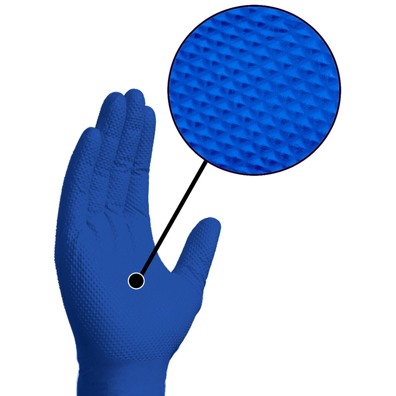 Gloveworks HD Blue Nitrile Gloves, 6 mil
