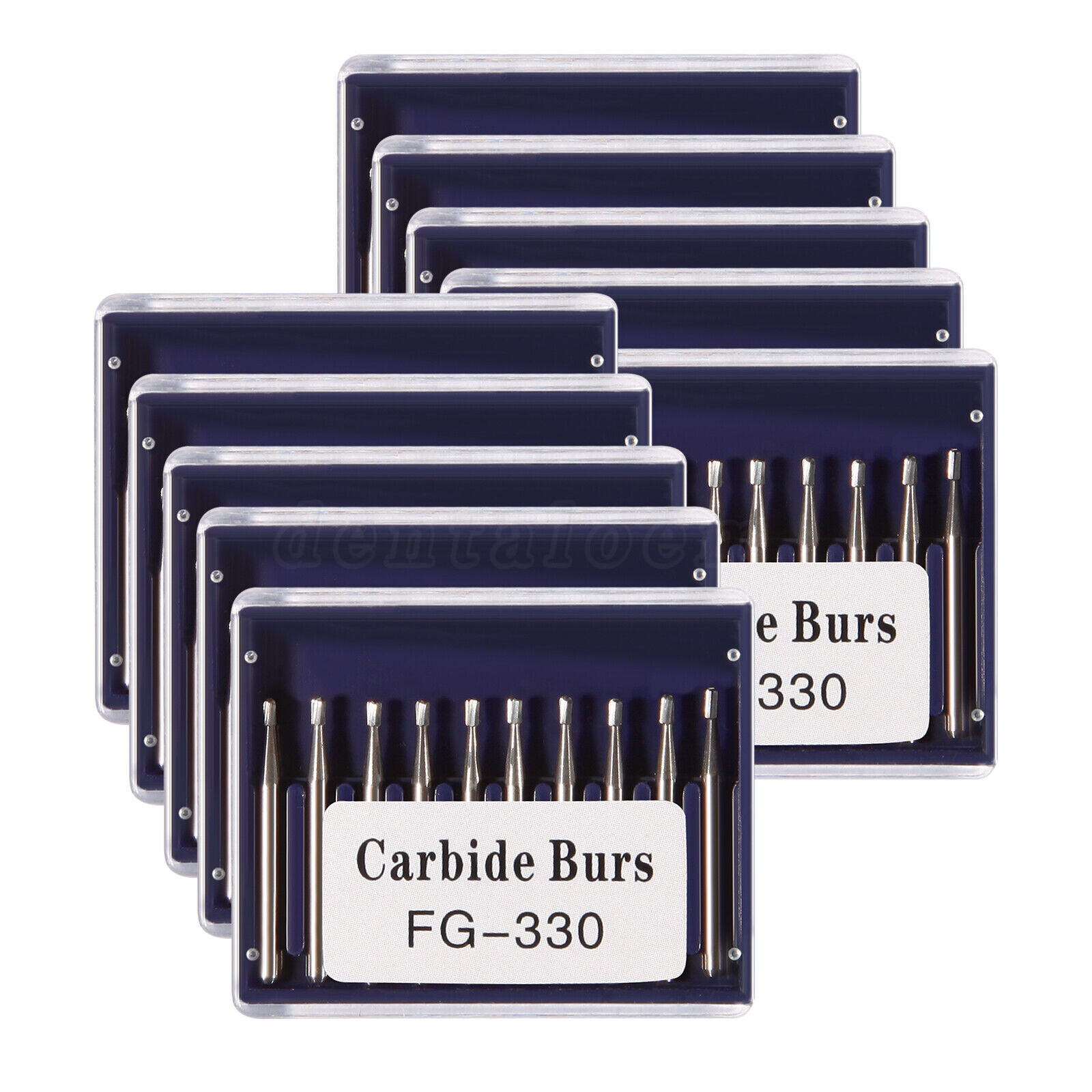 100 New Dental Carbide Burs Bur FG # 330 Pear for High Speed Handpiece