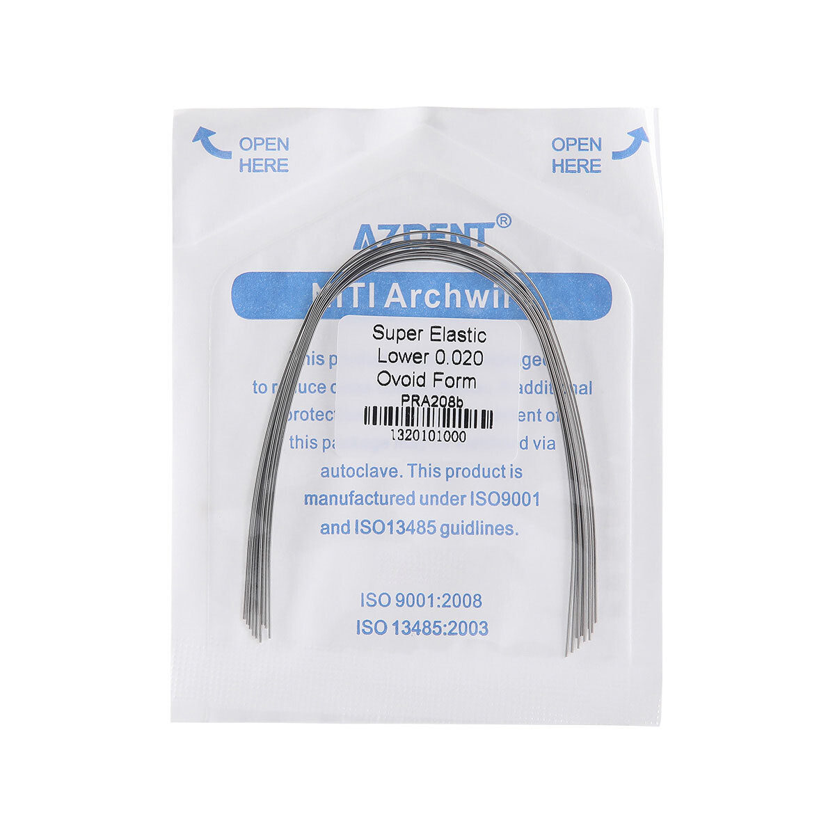 AZDENT Dental Orthodontic Ni-Ti Arch Wire Round/Bracket Braces Roth MBT Full Set