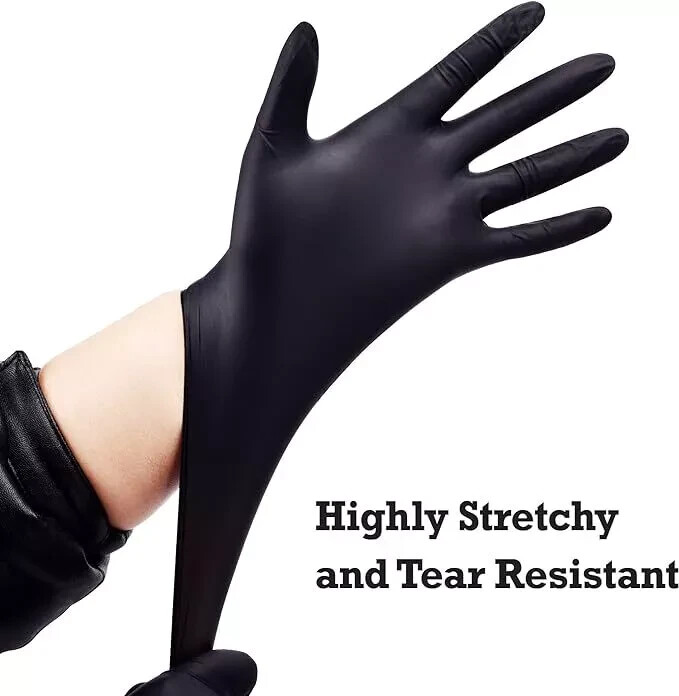 GP Craft Black Nitrile Gloves – 1,000 Count, Latex-Free, Powder-Free, 5Mil Thick