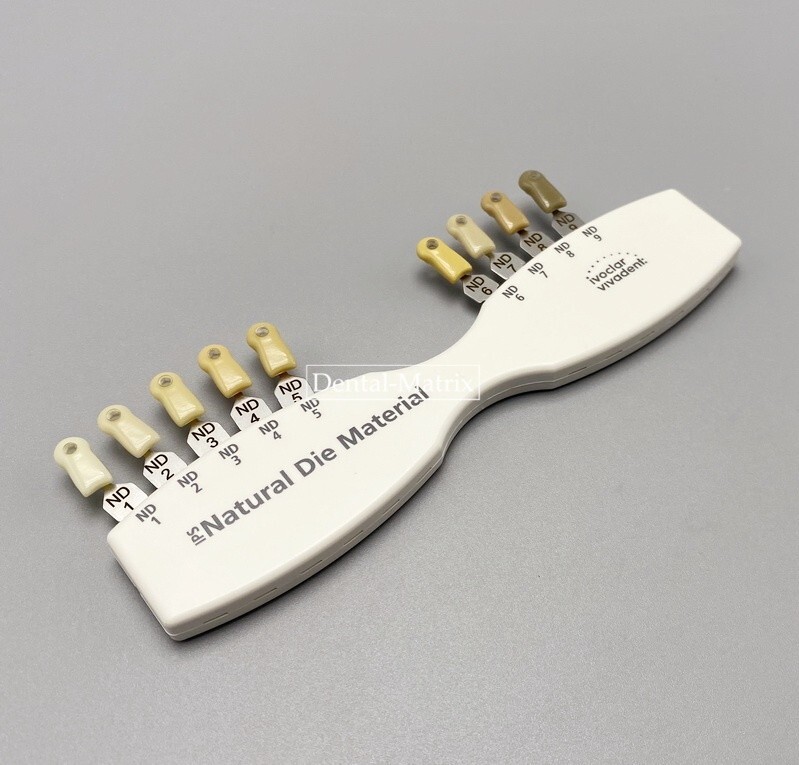 Dental IPS Natural Die Material Shade Guide Ivoclar Vivadent ND1-9 Abutment 1Set