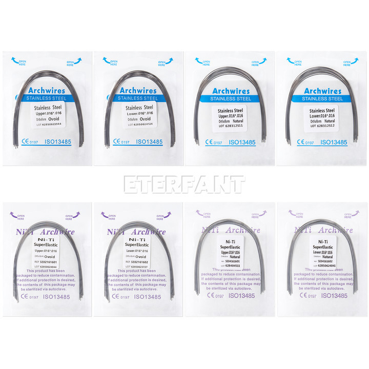 ETERFANT Dental Ortho Bracket Brace MIM Monoblock/Arch Wire NiTi/Stainless Steel