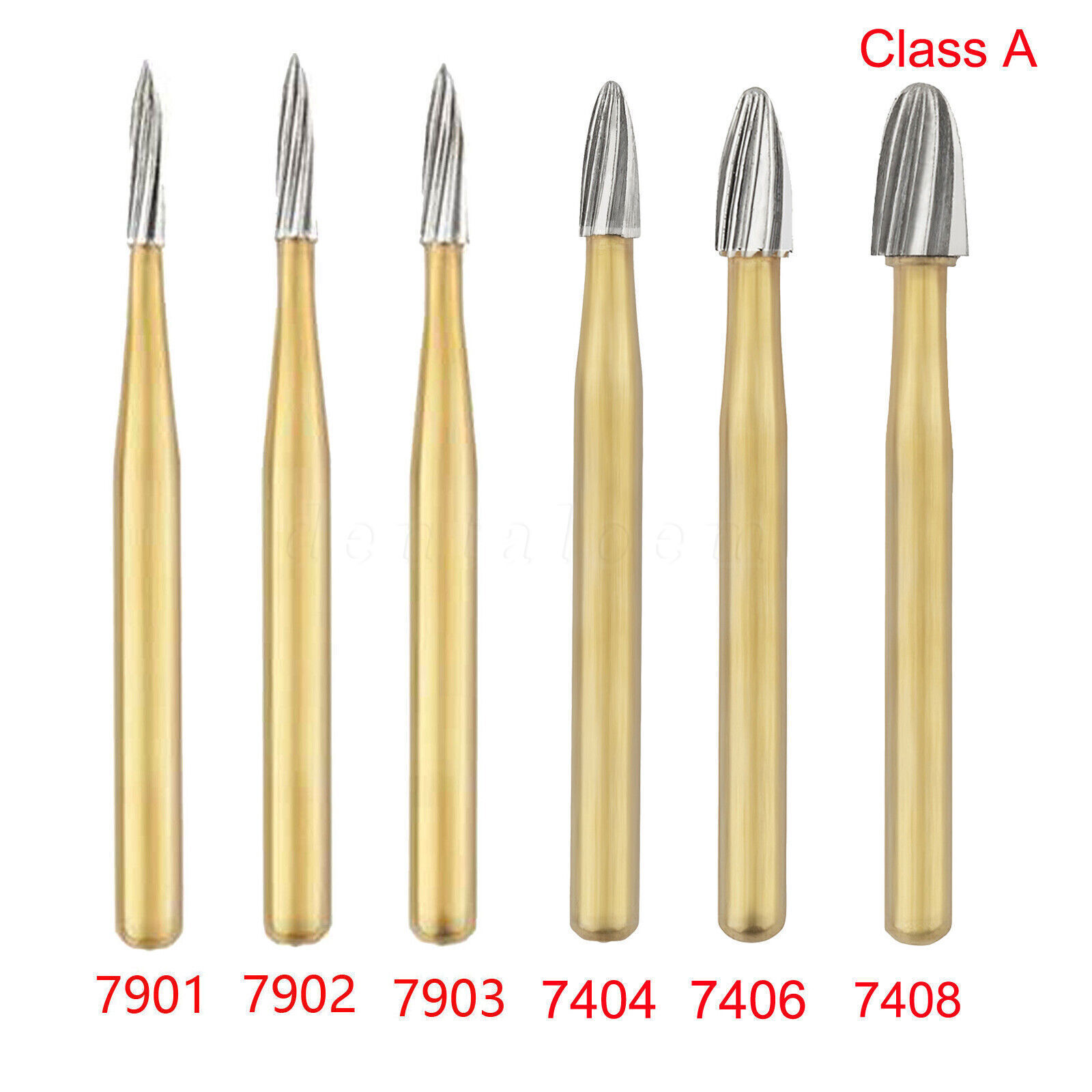 Dental Trimming/Finishing Gold FG Burs Tungsten Carbide High Speed SANDENT