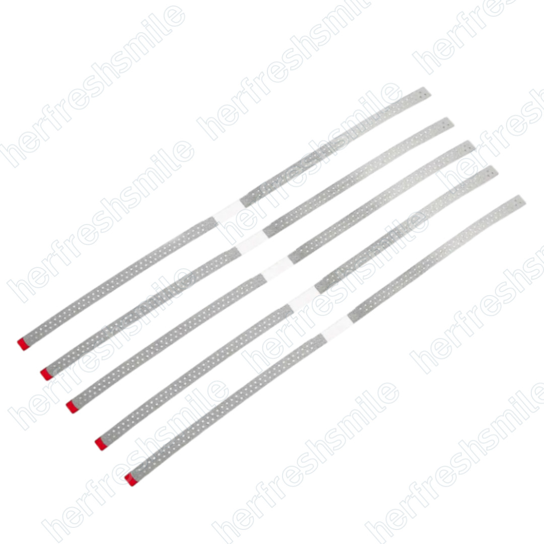 10Pcs Dental Double Diamond Orthodontic IPR Hole Polishing Strips Metal Sand USA