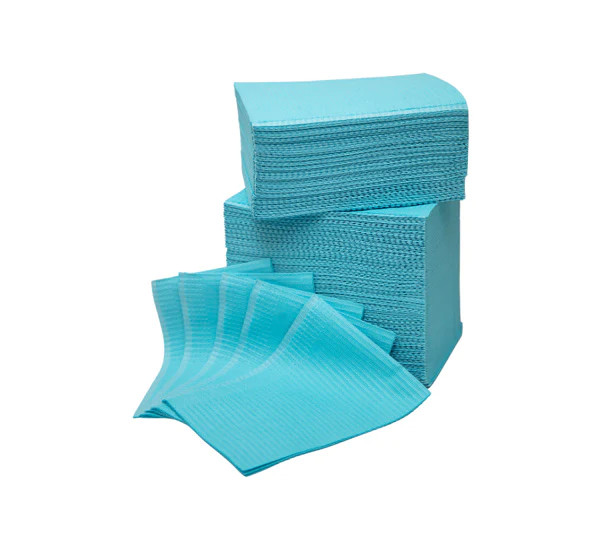 Disposable Dental Medical Tattoo Bibs 13″X18″ Blue 500pcs/bag