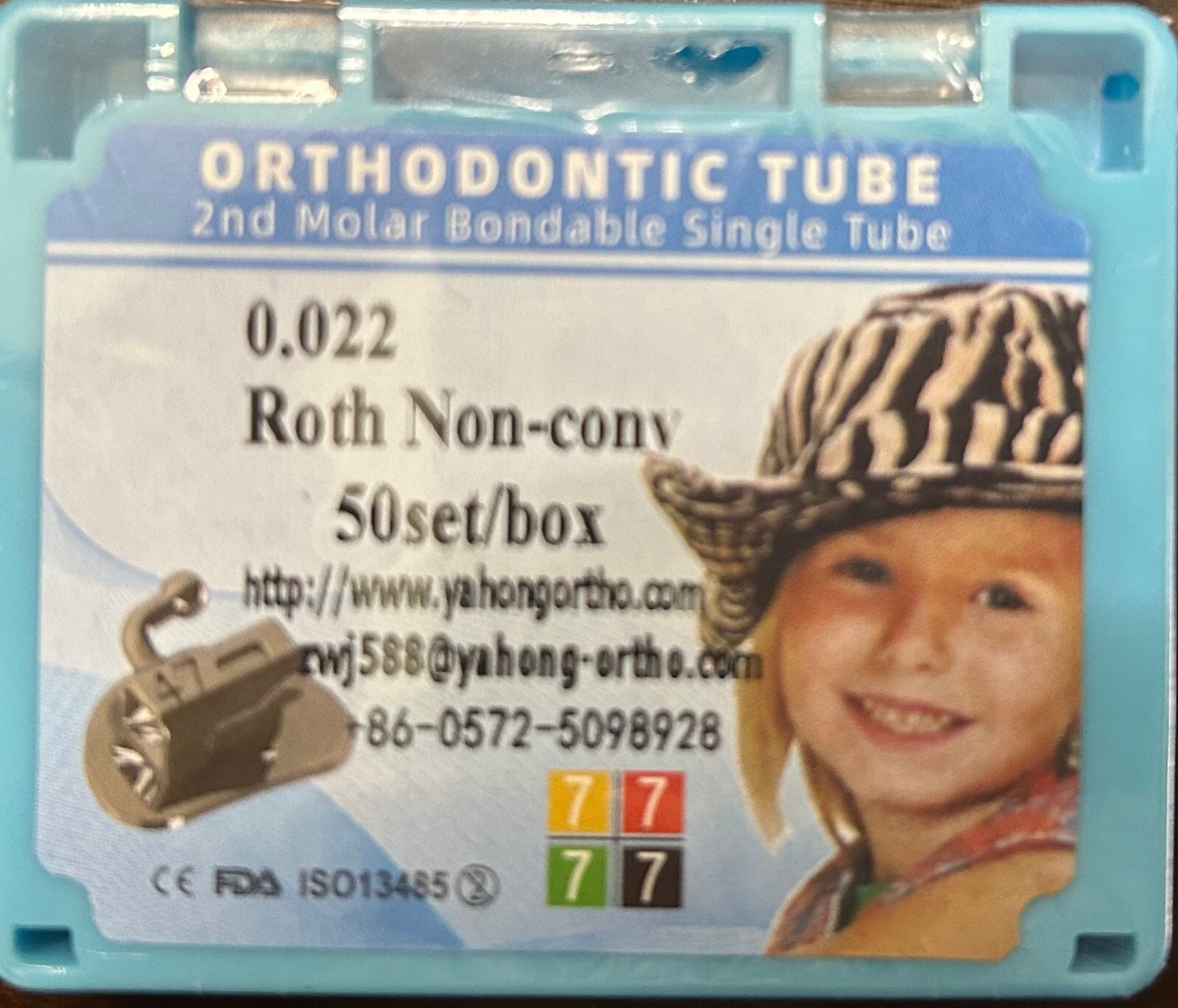 0.022 Roth Non Convertible 50 set/box 2 nd Molar Bondable Single Tube