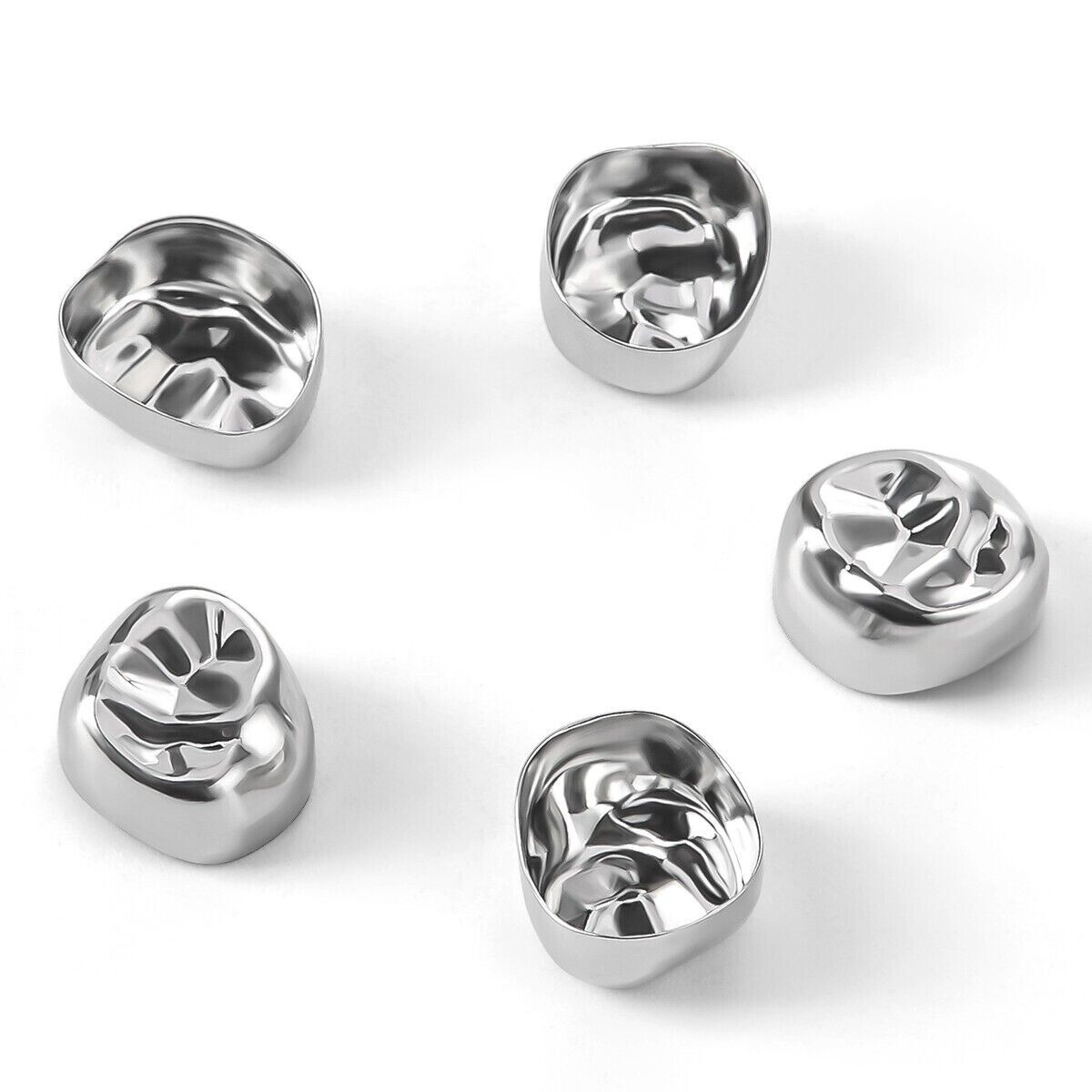 5 Pcs/Box Dental Stainless Steel Kid Primary Molar Crown Pediatric Restoration