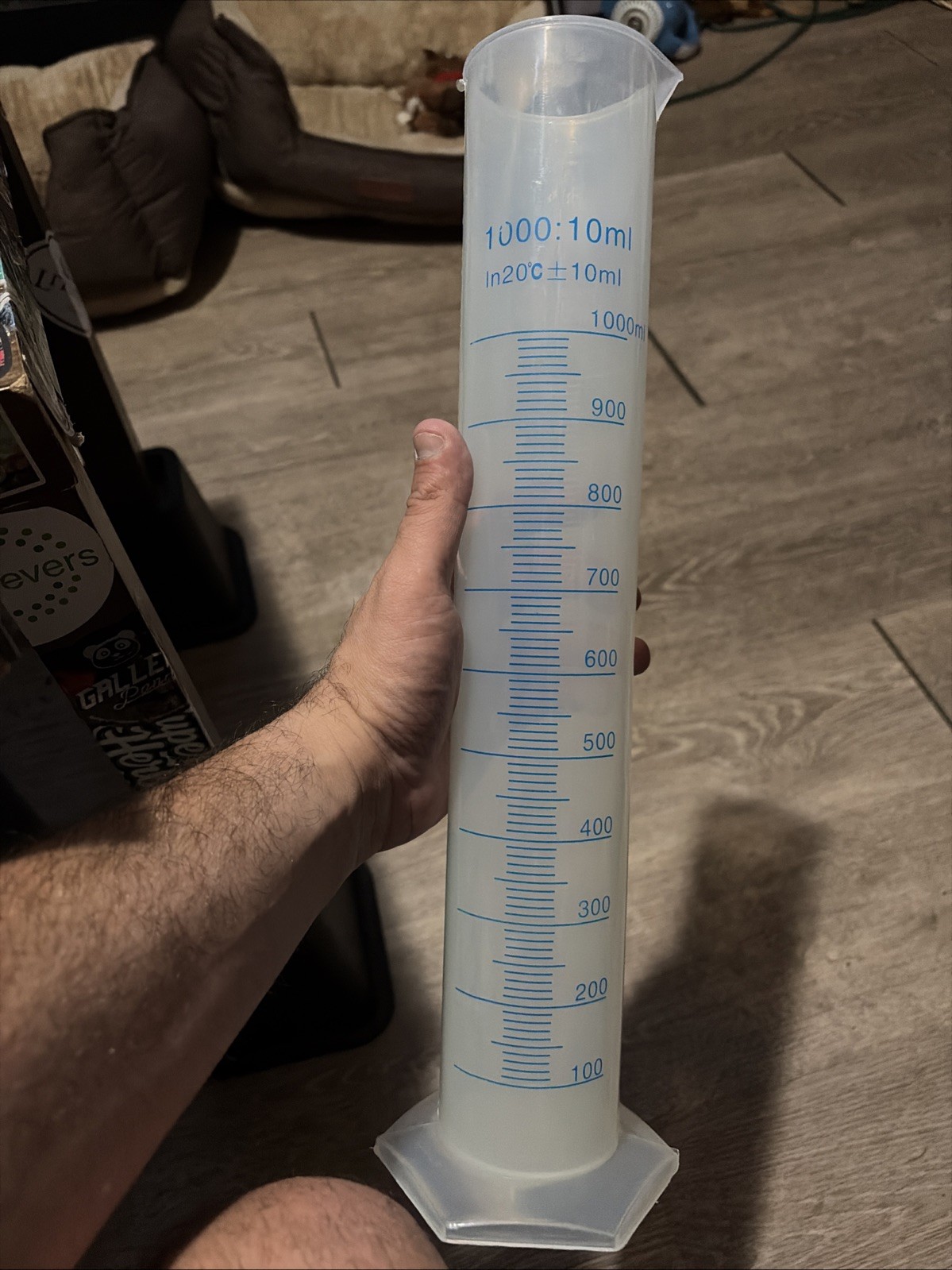 Graduated Cylinder Lot Of 5 – 1000ml – 500ml – 250ml – 100ml – 50ml Plastic
