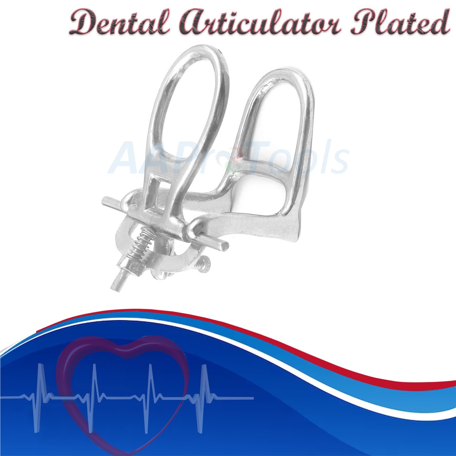 10 Dental Lab Articulator Chrome Plated High Arch Denture Adjustable Device Easy