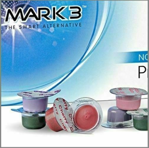 14 Cups MARK3 Assorted and Flavors Prophy Paste, Non Splatter, 1.23% APF