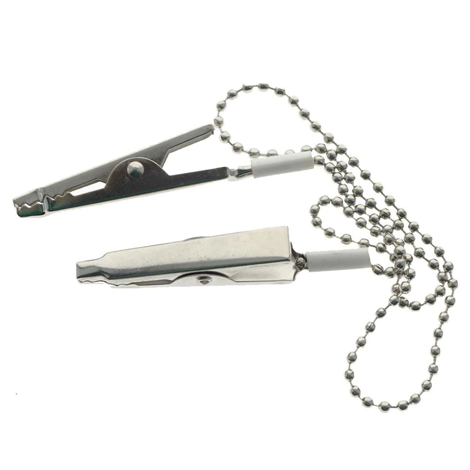 Dental Premium Metal Chain Bib Napkin Holder Clip Flexible Crocodile Clip 40cm