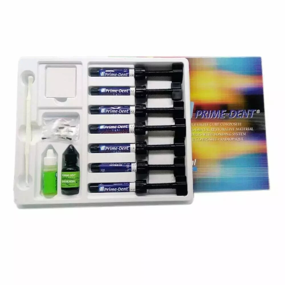 Prime Dental Visible Light Cure Hybrid Composite Dental Resin Based-(All Shades)