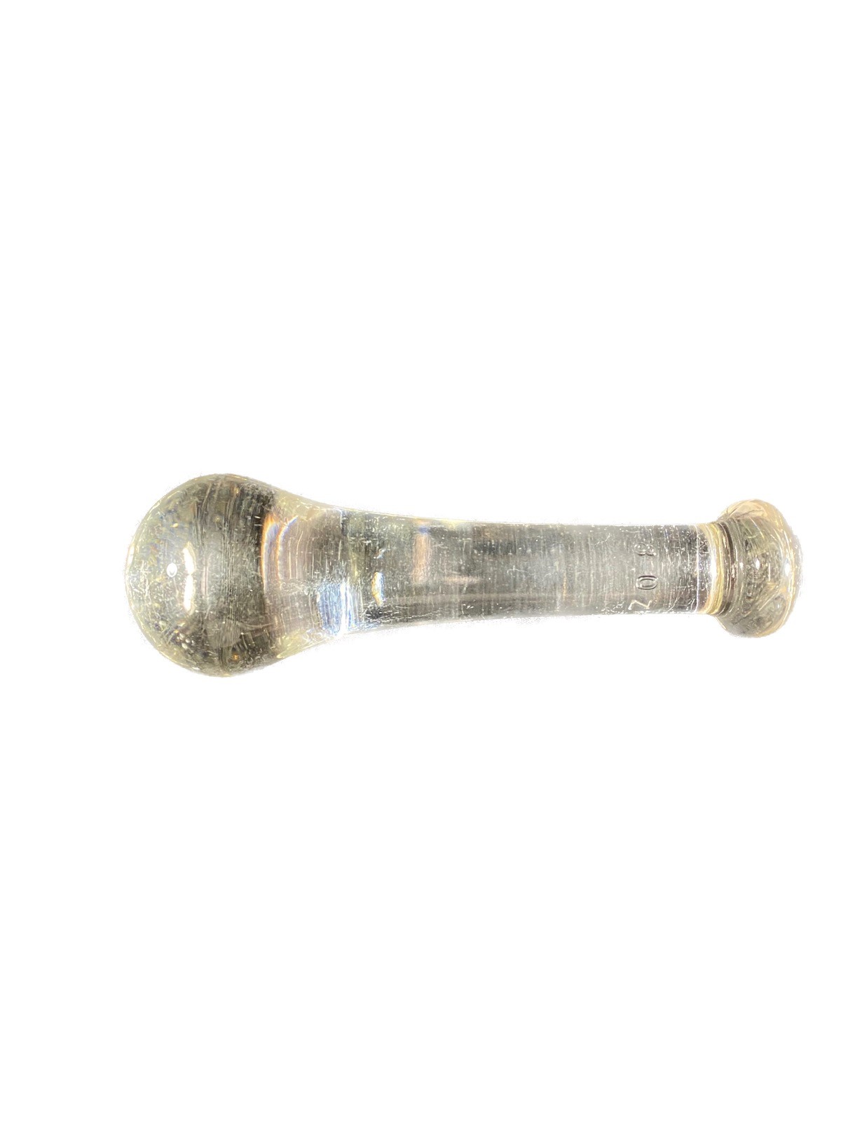 Laboratory Solid Glass 8oz. Grinding Pestle 150mm L x 45mm OD