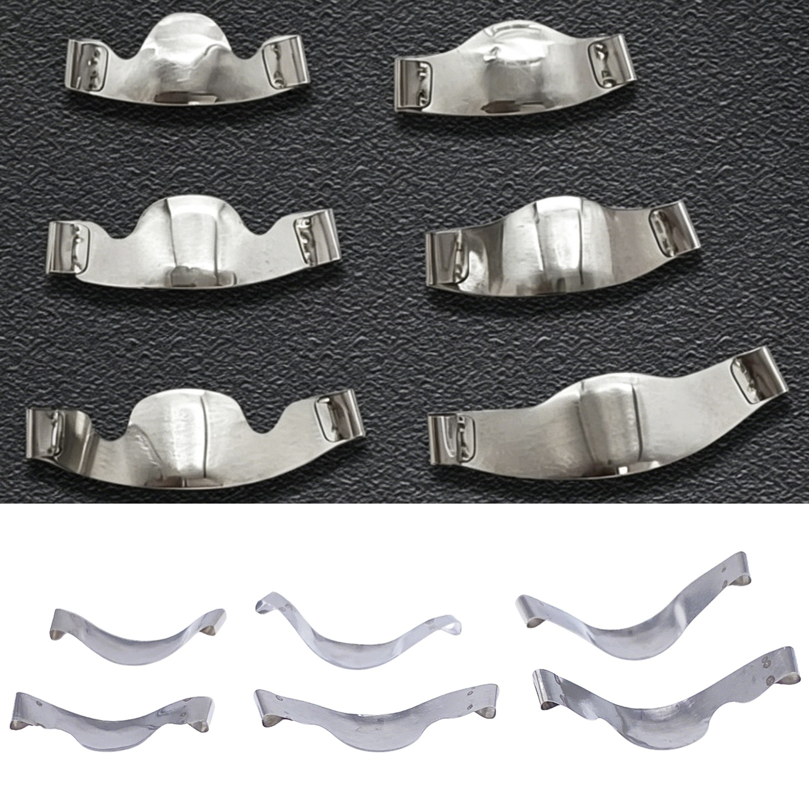 20Pcs/Pack Dental Saddle Contoured Metal Matrices Matrix Band