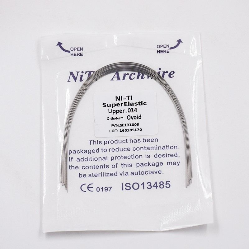 10 Pcs Dental Orthodontic Super Elastic Niti Arch Wire Round 012-020 Upper Lower