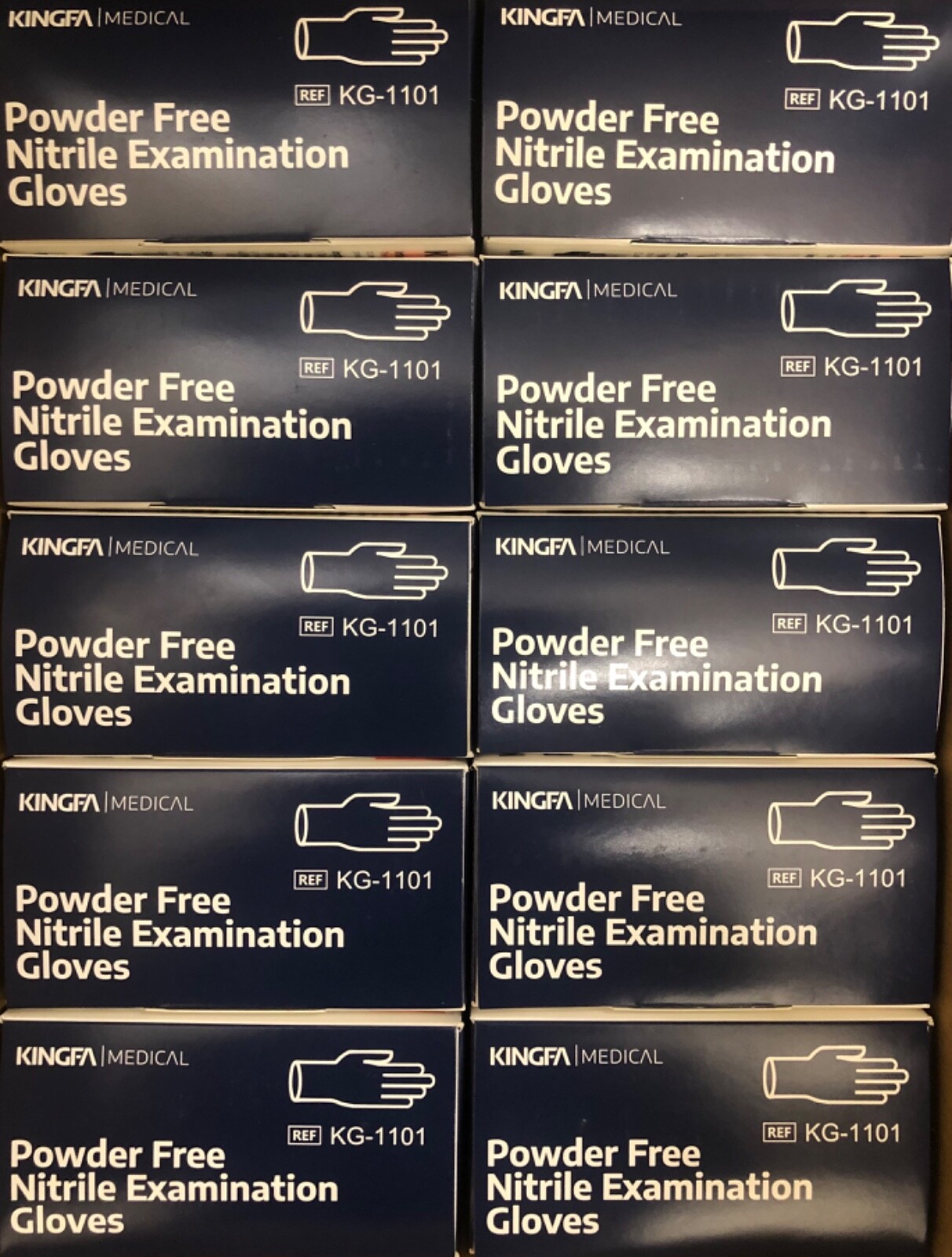 MEDICAL Powder Free NITRILE Examination Gloves, Large, 1000/CS