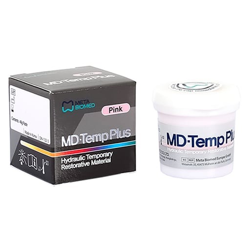 Meta Biomed 306991 MD-Temp Plus Pink Hydraulic Temporary Restorative 40 Gm