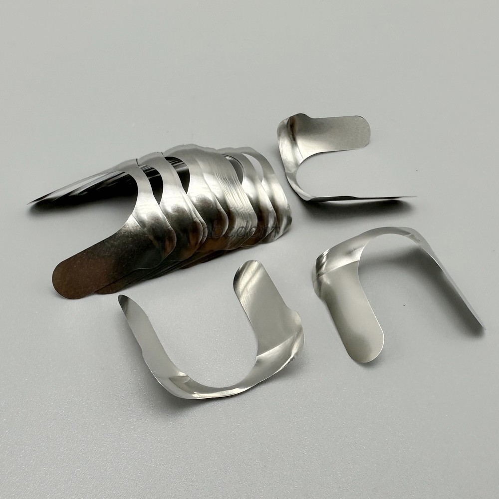 30Pcs Dental Anterior Matrix Bands Twin Matrices Sectional Contoured Metal Strip