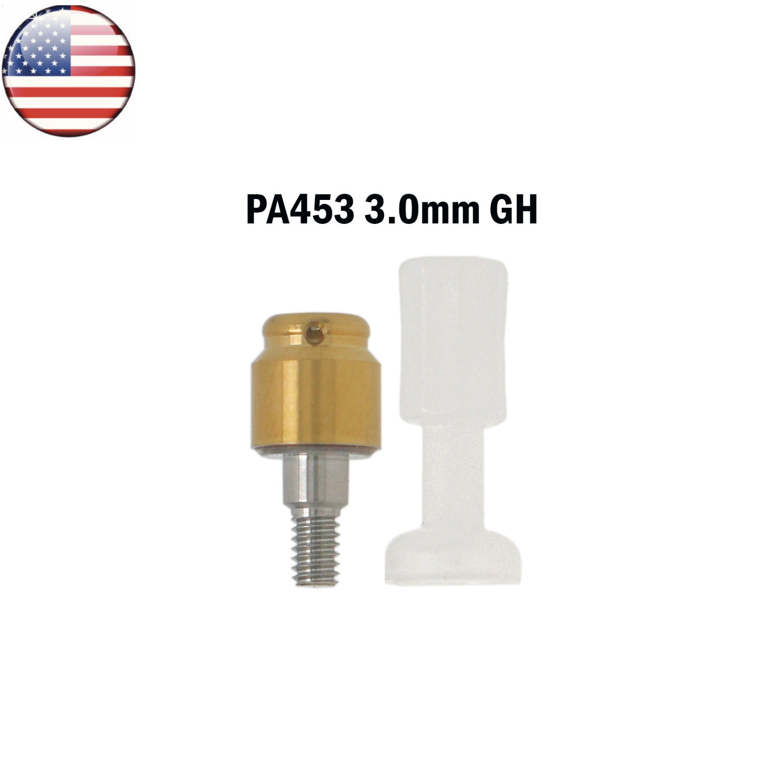 Dental Attachment Abutment Male Cap Tool fit Zimmer Removable PAØ3.5mm/4.5mm