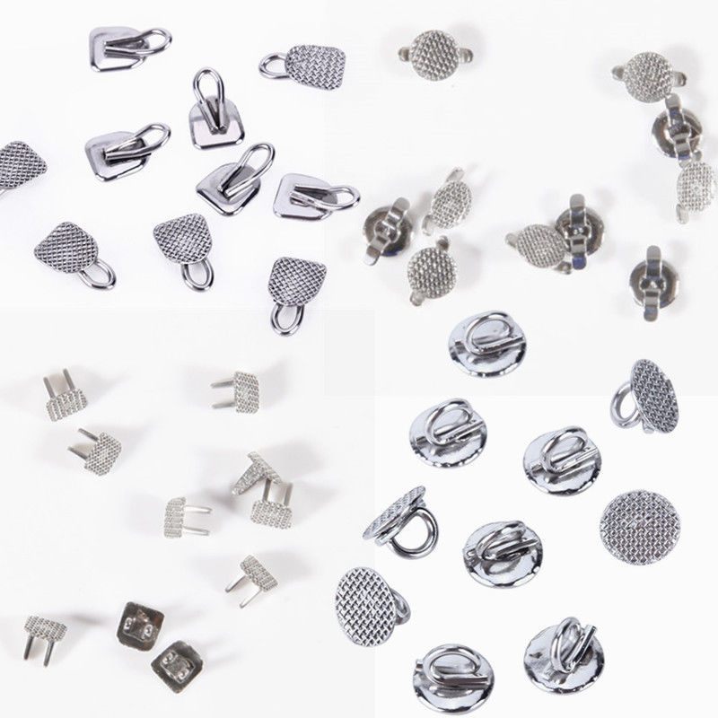 8 Models Dental Orthodontic Lingual Buttons Bondable Round Mesh Base 10pcs/bag