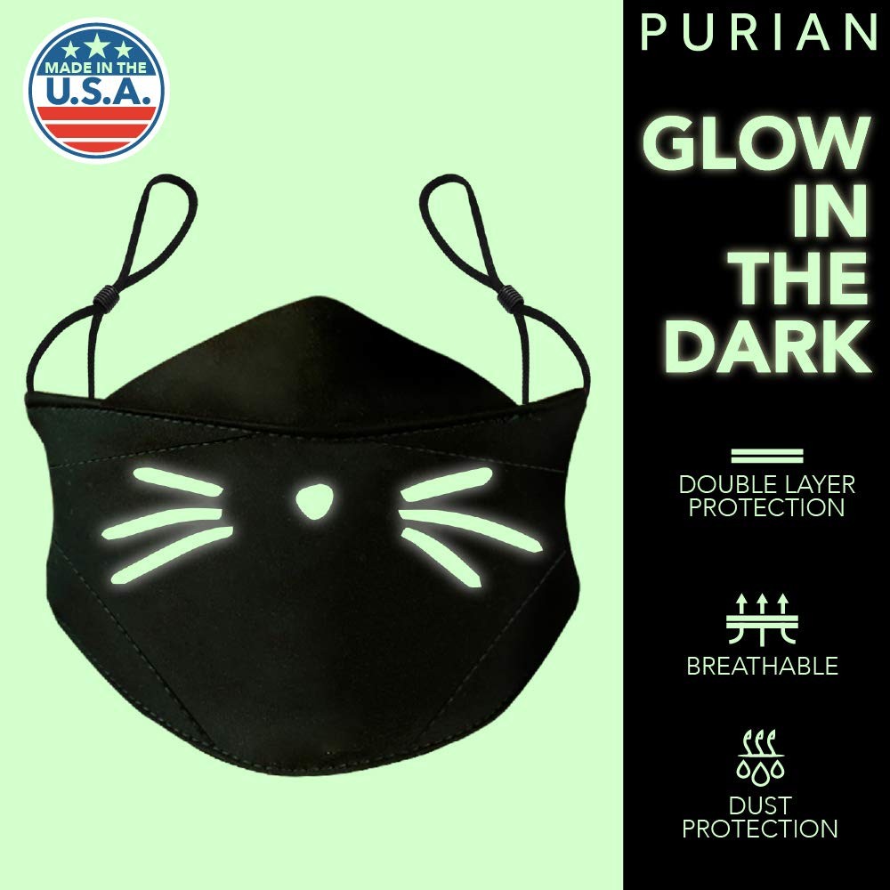 Halloween Reusable Masks for Adults | Glow in the Dark | USA MADE | Adjustabl…