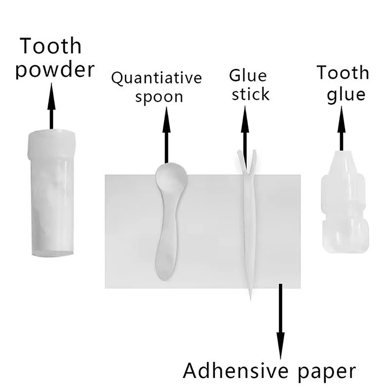 Dental Cement Permanent Tooth Filling Fixation Powder Liquid resin glue teeth
