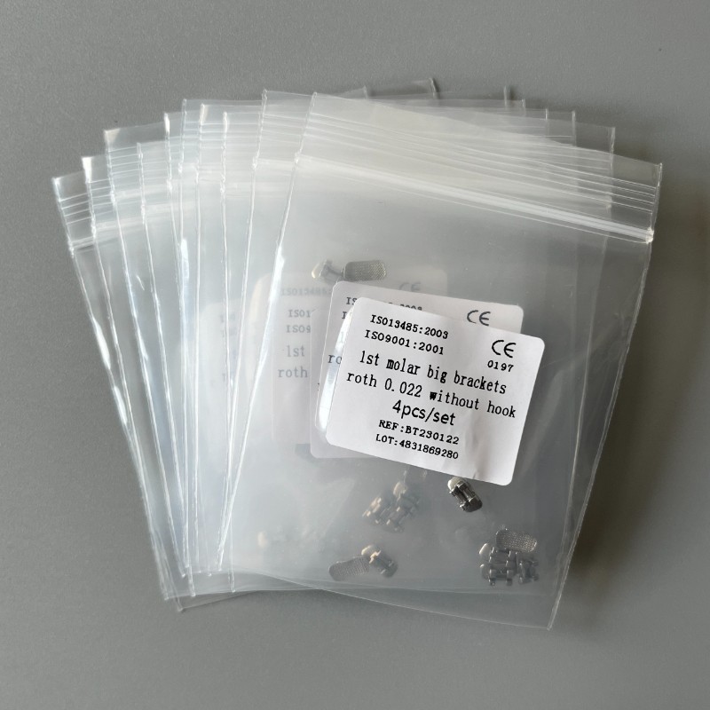 10Sets Dental Orthodontic 1st Molar Wide Big Brackets Roth 022 Without hooks