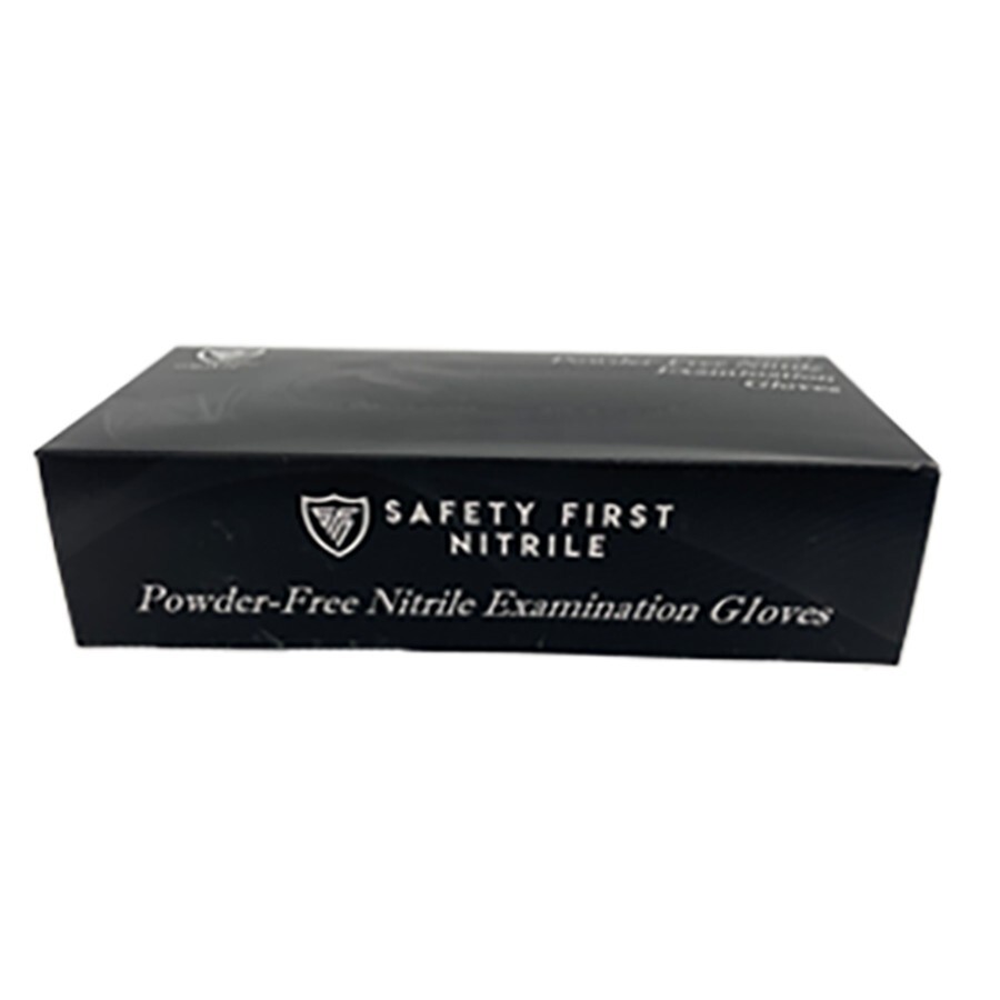 Case of Black Nitrile Gloves: Latex-Free and Powder-Free (10 boxes / 1000pcs)