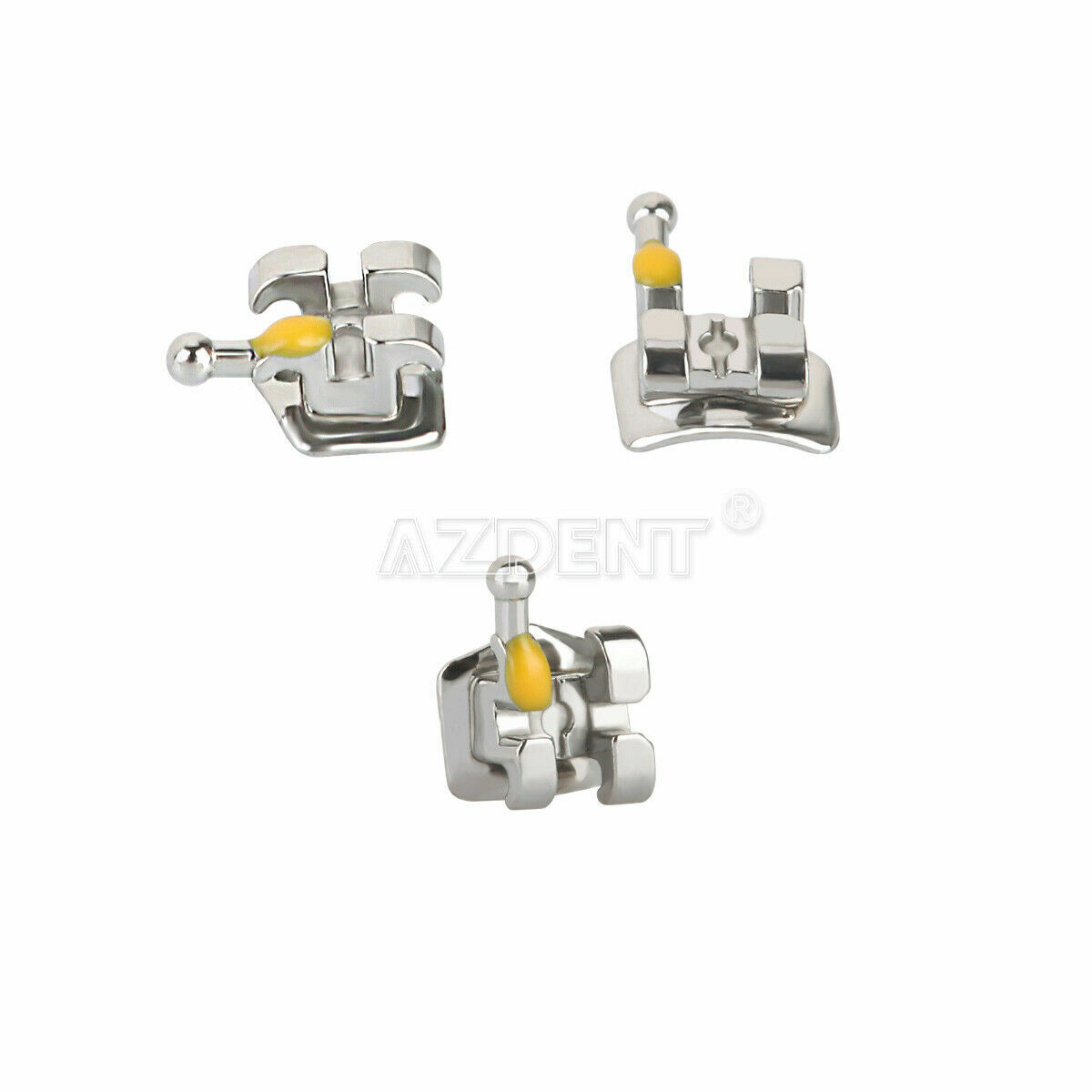 10 Packs AZ Dental Orthodontic Brackets Standard Braces MBT .018 Hooks 3-4-5