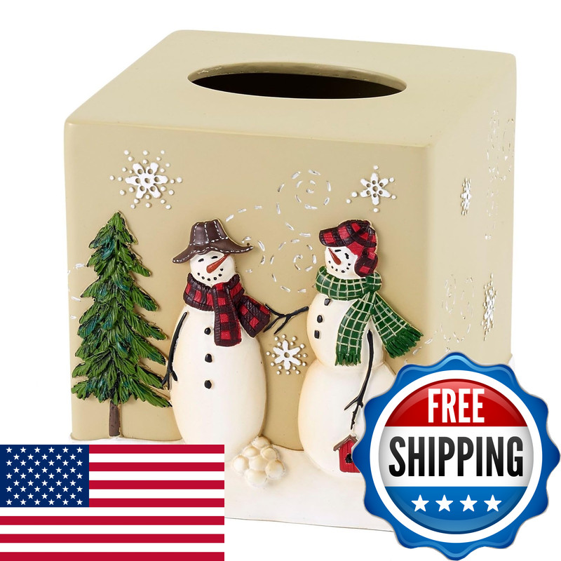 Avanti Linens – Tissue Cover Resin Countertop Accessories Christmas Decorations