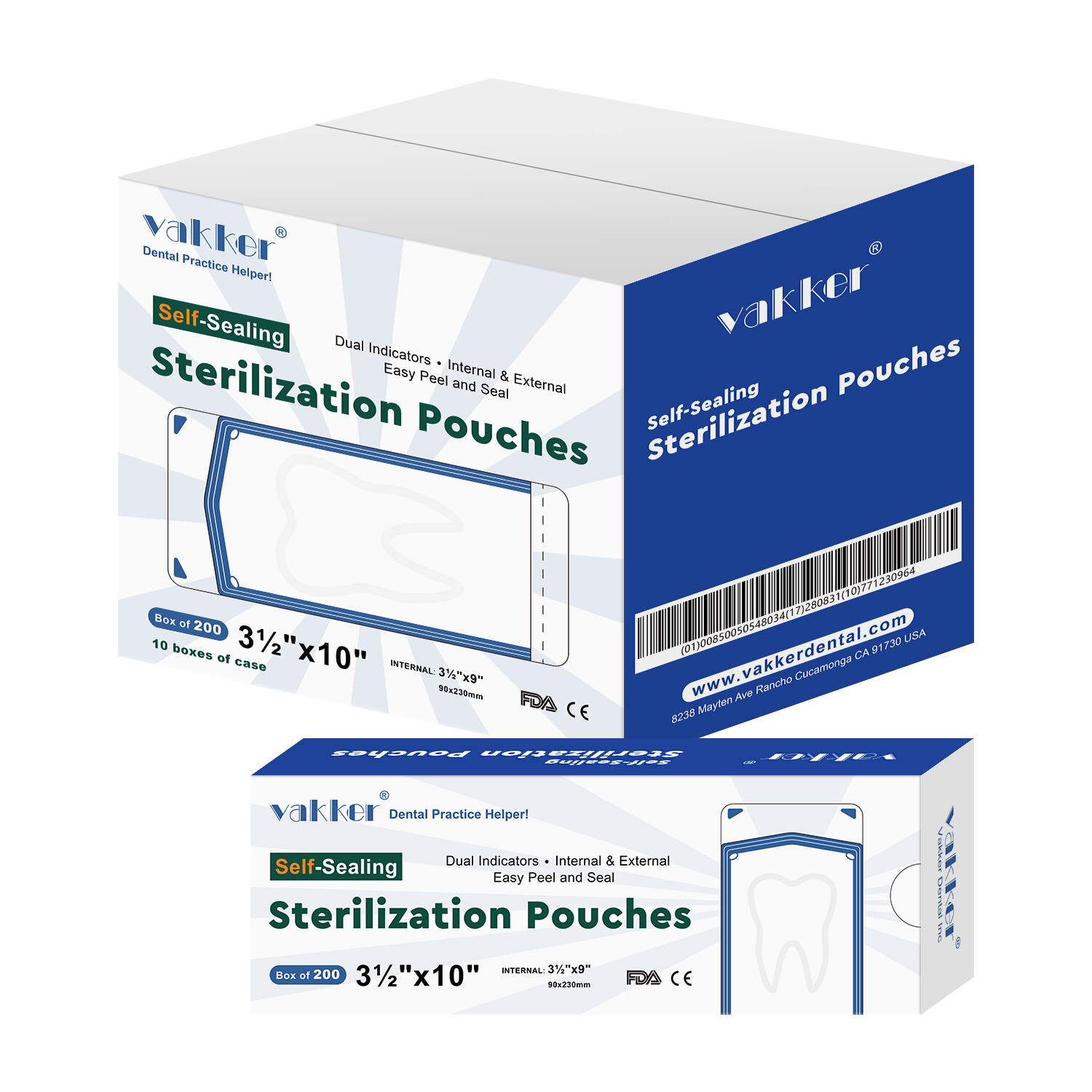 All size Self Sterilization Pouches Autoclave Sterilizer Bag Dental Tattoo Nail